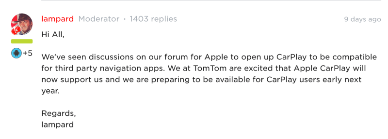 TomTom forum UK