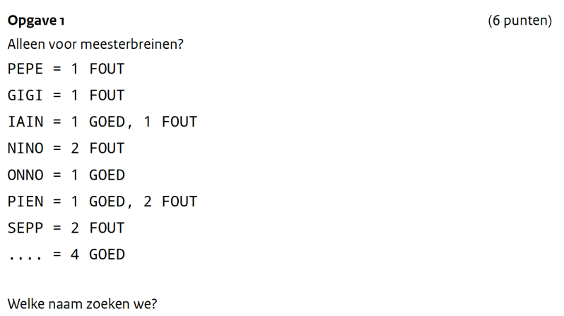 AIVD junior opgave 1